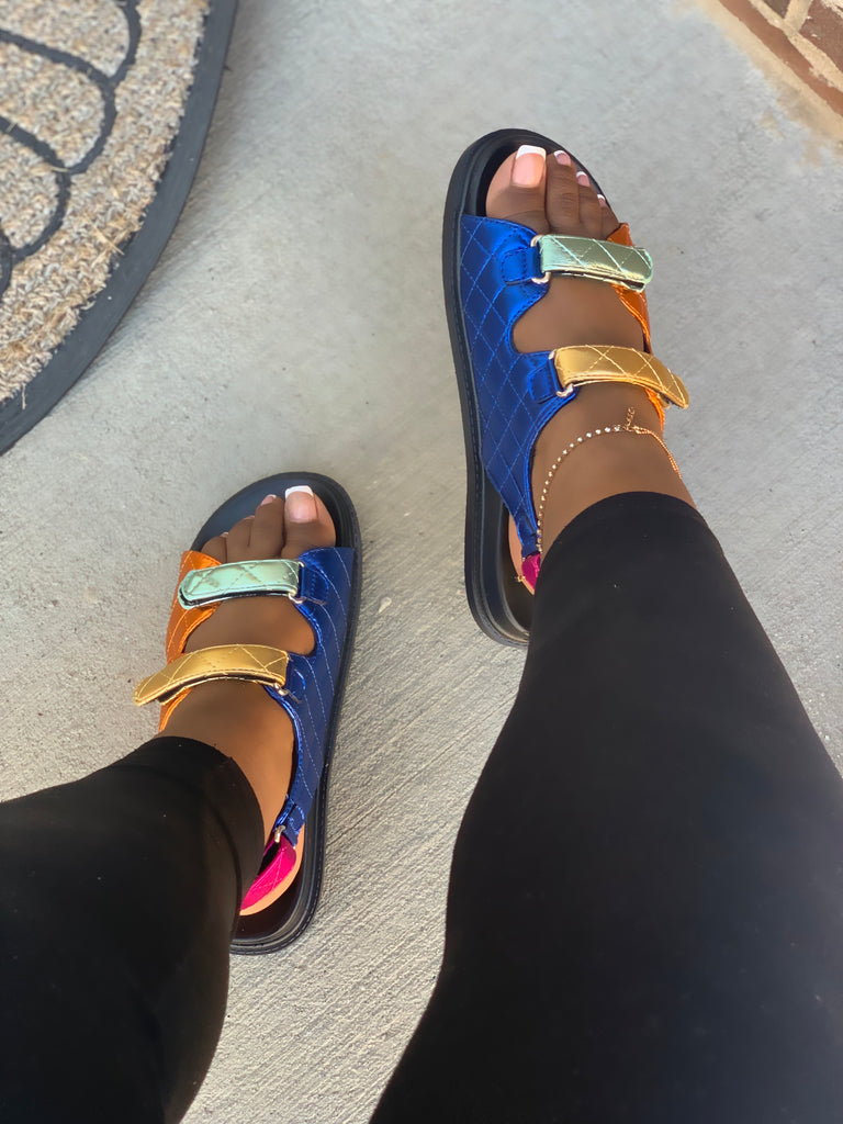 Fancy feet Slippers (LV blue)