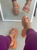 Brown Hot Girl Sandals