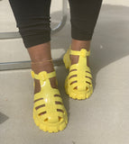 Mary Jane's Yellow Jelly Sandals