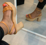 Kali's Tan Wedges