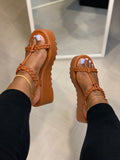 Tan Bumble Bee Wedges