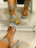 Tru Blu Denim Heels