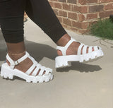 Thee's Vintage Sandals-White