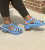 Thee's Vintage Sandals-Blue