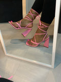 JaLaina's Pink Chunky Heels