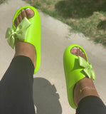 Spring Flora Slides-Lime