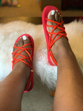 Red Rope Sandals