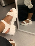 White Summer Breeze Sandals