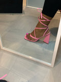 JaLaina's Pink Chunky Heels