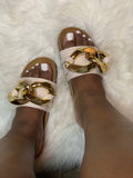 Beige Freedom Ring Sandals