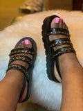 Black Straps and Chains Platforms