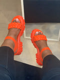 Orange Summer Breeze Sandals