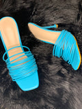 Turquoise Frontier Heels